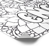 アダルトカラーリング – 「愛は私のエネルギー感動的」 ポスター (角)