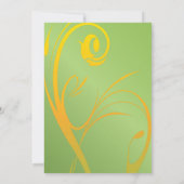 アダルトガール誕生日パーティー | DIY時代 – 緑 招待状 (裏面)