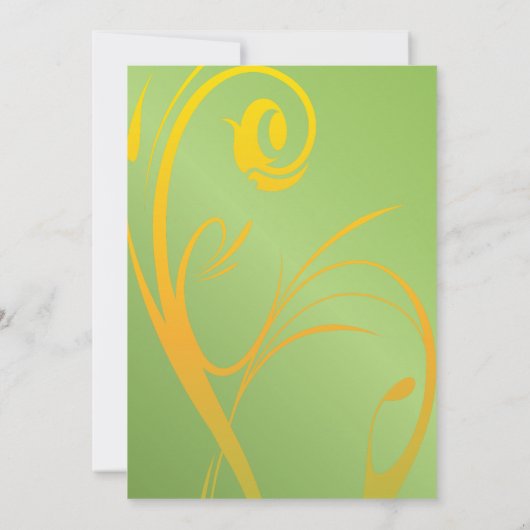 アダルトガール誕生日パーティー | DIY時代 – 緑 招待状 (裏面)