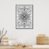 アダルトクロスカラーリングポスター ポスター (キッチン)