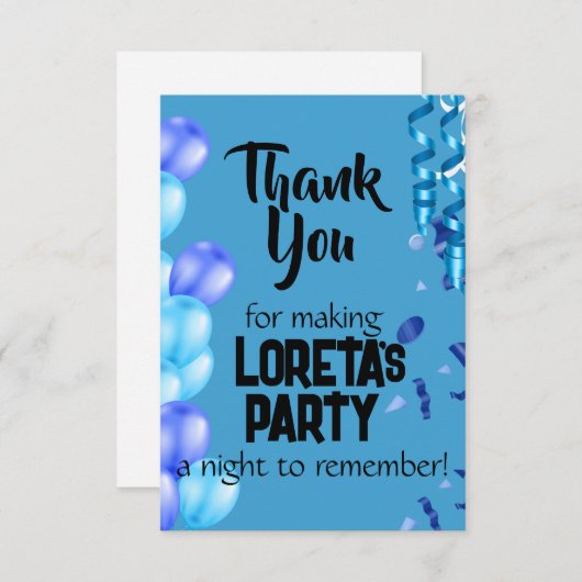 アダルトサプライズ誕生日サンキューカード サンキューカード (正面/裏面)