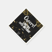 アダルトサプライズ誕生日ナプキンブラック スタンダードカクテルナプキン (角)