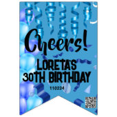 アダルトサプライズ誕生日バンティング旗青 バンティングフラッグ (第1の旗)