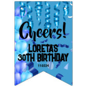 アダルトサプライズ誕生日バンティング旗青 バンティングフラッグ (第3の旗)