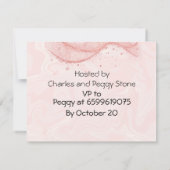 アダルトサプライズ誕生日招待状カードピンク 招待状 (裏面)