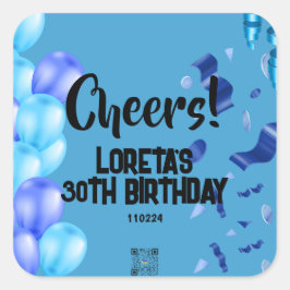 アダルトサプライズ誕生日 スクエアシール