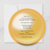 アダルトサマーカクテルサニーおもしろいプールパーティー 招待状 (裏面)