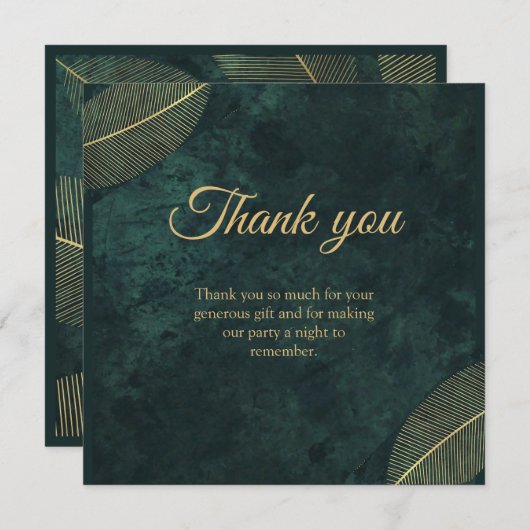 アダルトジョイントダブル誕生日ガラ サンキューカード (正面/裏面)