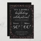 アダルトジョイントバースデーパーティー誕生日招待状 招待状 (正面/裏面)