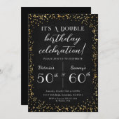 アダルトジョイントバースデーパーティー誕生日招待状 招待状 (正面/裏面)