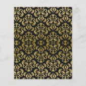 アダルトハロウィーンゴシックスカルヴィンテージ招待状 (裏面)