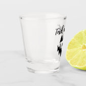 アダルトハロウィーントリックまたはトリートカボチャ顔 ショットグラス (左)