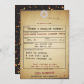 アダルトハロウィーントーラベルバッシュニュー邪悪なファブ 招待状 (正面/裏面)