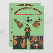 アダルトハロウィーンドファンシーレスパーティー 招待状 (正面/裏面)
