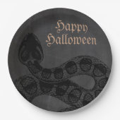 アダルトハロウィーンヘビ ペーパープレート (正面)