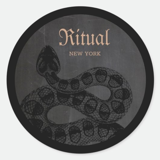 アダルトハロウィーンヘビ ラウンドシール