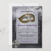 アダルトハロウィーンマスカレードパーティの招待状 招待状 (正面)