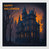 アダルトハロウィーンマンション幽霊のよく出るパーティー ウィンドウサイン (シート)