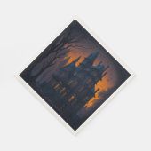 アダルトハロウィーンマンション幽霊のよく出るパーティー スタンダードランチョンナプキン (角)