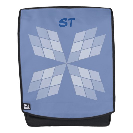 アダルトバックパック – ダイヤモンド花びら付き文字 バックパック (正面)