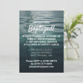 アダルトバプテスマ招待状カード 招待状 (スタンド正面)