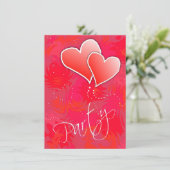 アダルトバレンタインデーパーティの招待状カード 招待状 (スタンド正面)