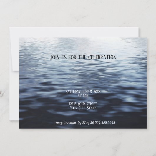 アダルトフィッシャーマンマイルストーン60誕生日カスタム 招待状 (裏面)