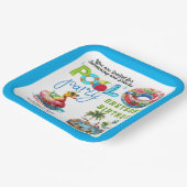 アダルトプールパーティーサマービーチ誕生日 ペーパープレート (傾斜あり)