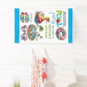 アダルトプールパーティーサマービーチ誕生日 横断幕 (インサイチュ)