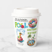 アダルトプールパーティーサマービーチ誕生日 紙コップ (裏面)