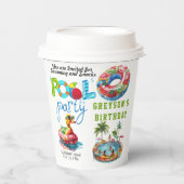 アダルトプールパーティーサマービーチ誕生日 紙コップ (正面)