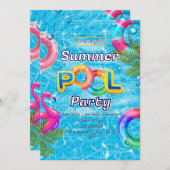 アダルトプールパーティーサマービーチ 招待状 (正面/裏面)