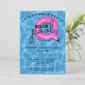 アダルトプールパーティー晩夏お祝い 招待状 (スタンド正面)