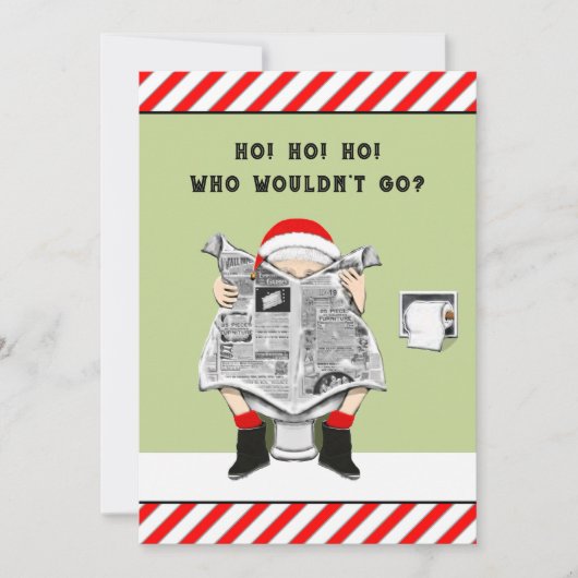 アダルトホリデーパーティー招待状 招待状 (正面)