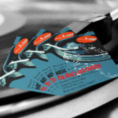 アダルトミュージックをテーマにした誕生日パーティー 招待状