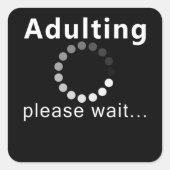 アダルトユーモアギフトおもしろいアイディア スクエアシール (正面)