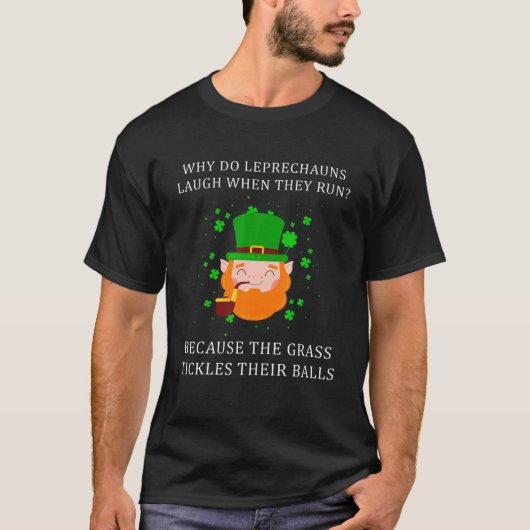 アダルトユーモアレプレチューンダーティジョークSt patricks day Tシャツ (正面)