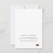 アダルトワンゲスト | PumpkinsウェディングRSVPカード 出欠カード (裏面)