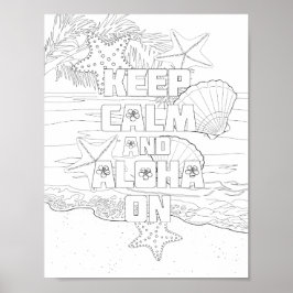 アダルト保カラーポスターにCalm Alohaを追加 ポスター