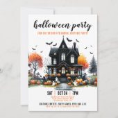 アダルト幽霊のよく出るハウスハローウィンパーティ 招待状 (正面)