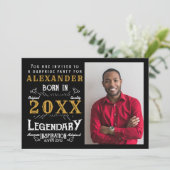 アダルト フォト バースデー 招待状 (スタンド正面)