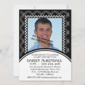 アダルモダント誕生パーティー(白黒) 招待状 (正面)