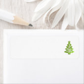 アダレスラベルのクリスマスアートとデザイン ラベル (インサイチュ)