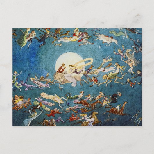 アダンスザのまわりにムーンプリント ポストカード (正面)