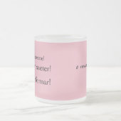 アダンドヴァズポンテウンスエーター フロストグラスマグカップ (中央)