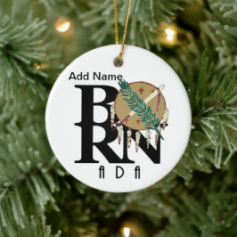 アダ生まれオクラホマ セラミックオーナメント