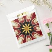 アチェンポン：スターバースト | ディープクリムソン＆ゴールドラグジュアリー フェイバーバッグ (封をした状態)