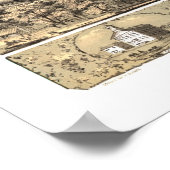 アチソン， KSパノラママップ – 1869 ポスター (角)