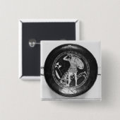 アチックの赤姿のコップ 缶バッジ (正面&裏面)