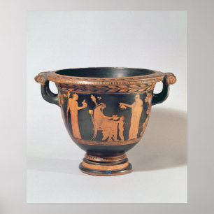 アチックの赤姿の鐘のkrater、紀元前のc.450-440 ポスター